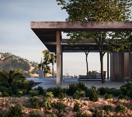 Marc Thorpe navrhl pro sběratele umění moderní vilu v Hollywoodu