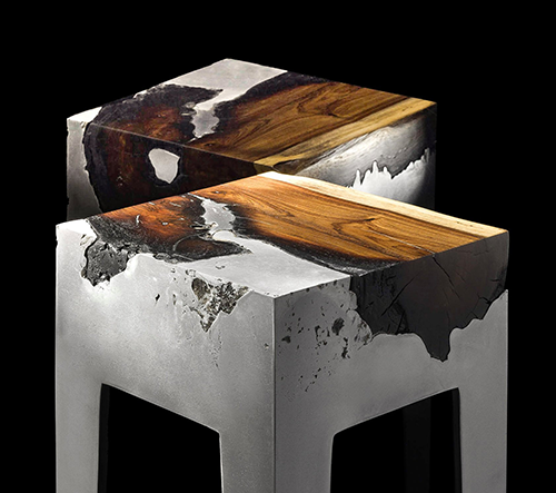 Hilla Shamia navrhuje nábytek inspirován syrovou krásou dřeva a hliníku